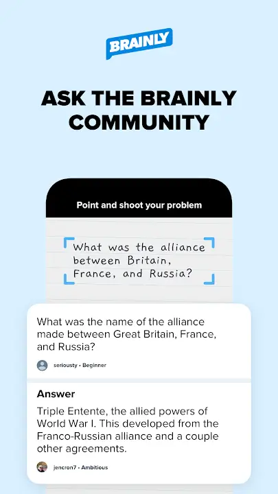 Students using Brainly Mod APK for a study session with all features unlocked