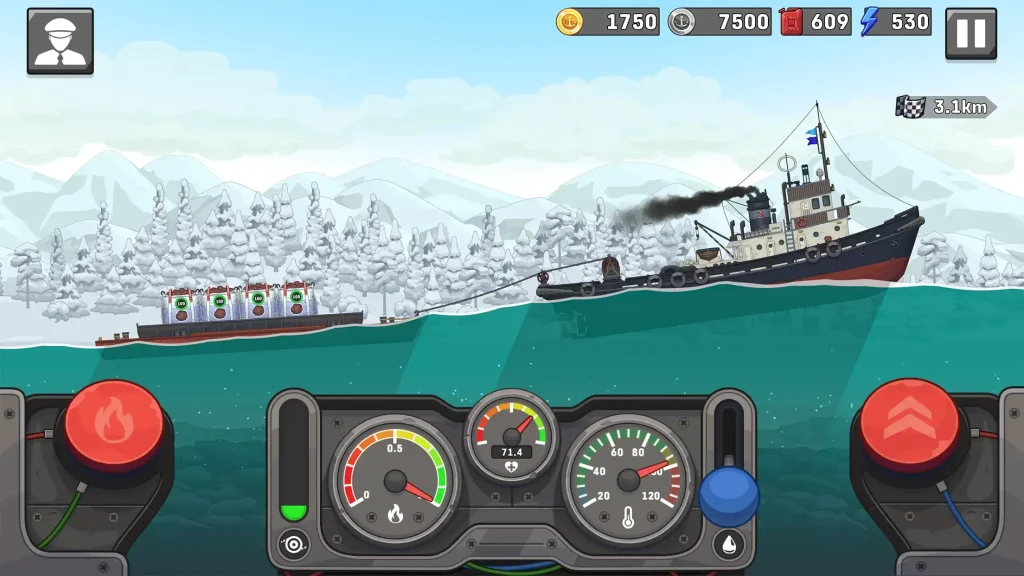 Ship Simulator gameplay showing a player navigating a large cargo ship through the ocean