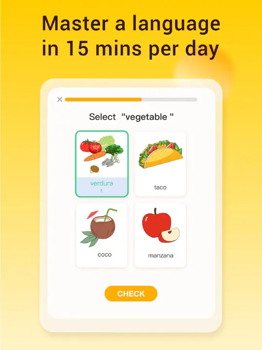 Lingodeer pic telling us that Master any language in 15 mins per day!