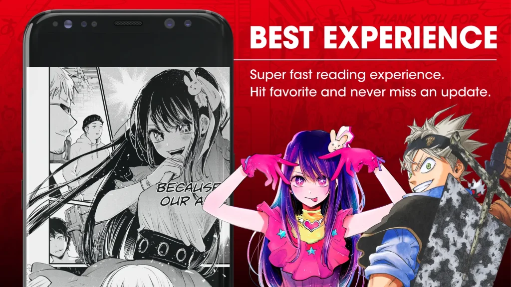 Popular manga section in MANGA Plus with best releases and user experiences