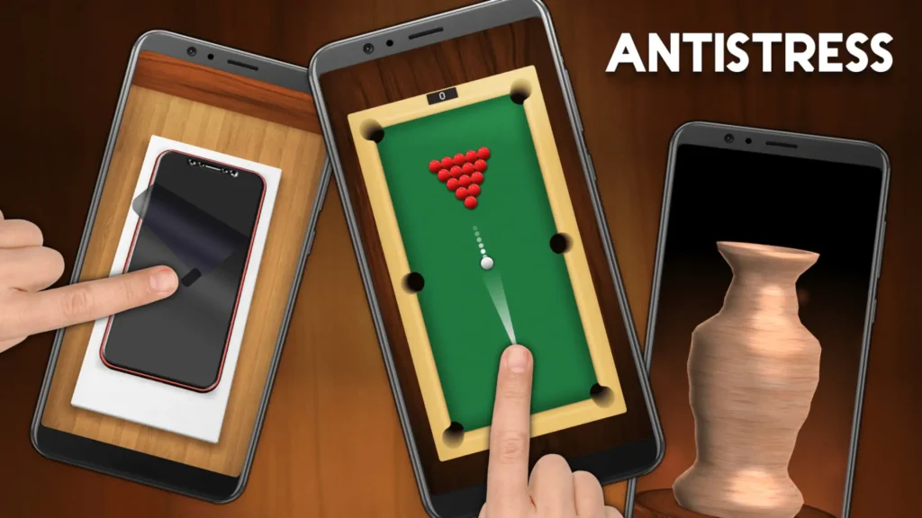 Interactive tactile button in Antistress app for simple, satisfying button-pressing experience